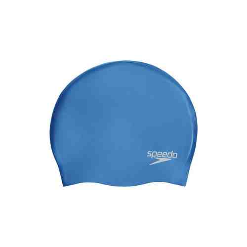 Шапочка для плавания Speedo Plain Molded Silicone Cap арт. 8-70984D437, голубой, силикон