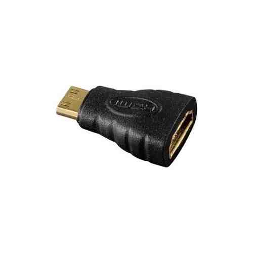 Адаптер аудио-видео HAMA H-39861 mini-HDMI (m)/HDMI (f) Позолоченные контакты черный (00039861)