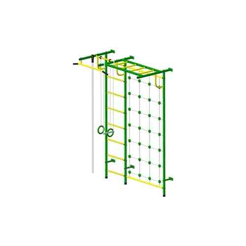 Детский спортивный комплекс Пионер С4СМ зелёно/жёлтый