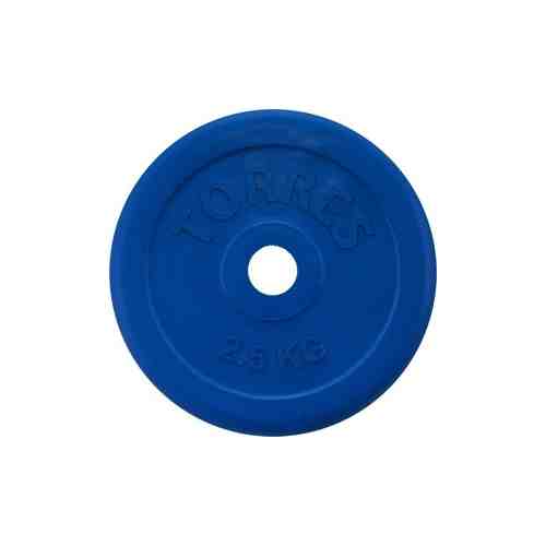 Диск обрезиненный Torres 2.5 кг. 25 мм. синий