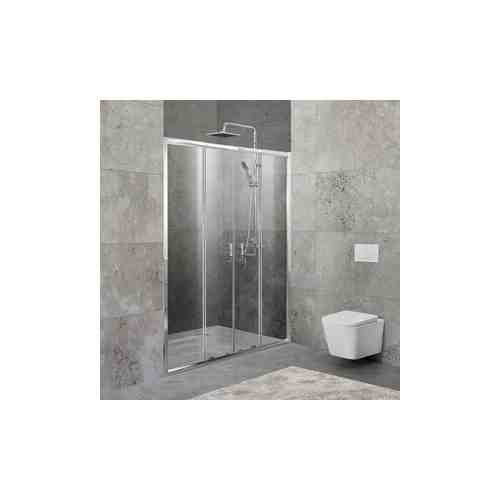 Душевая дверь BelBagno Unique BF-2 170-200x190 прозрачная, хром (UNIQUE-BF-2-170/200-C-Cr)