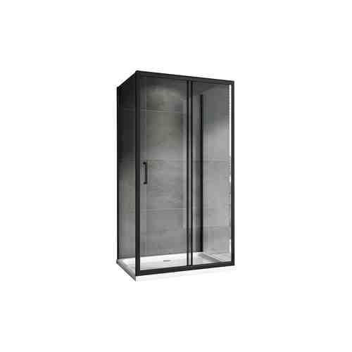 Душевой уголок Abber Schwarzer Diamant 130х80 прозрачный, черный (AG30130B-S80B-S80B)