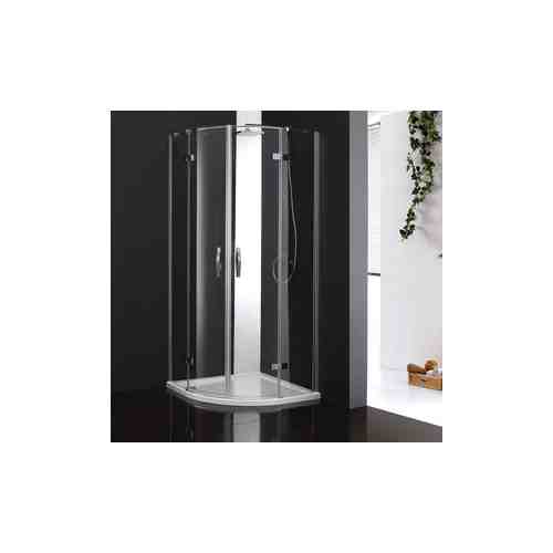 Душевой уголок Cezares Bergamo R-2 Arco 100x100 прозрачный, хром (BERGAMO-W-R-2-100-ARCO-C-Cr-IV)