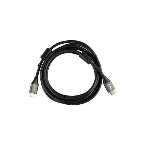 Кабель HDMI Buro HDMI (m)/HDMI (m) 3м. феррит.кольца Позолоченные контакты черный (BHP-HDMI-2.1-3G)