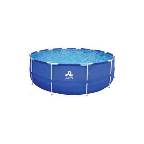 Каркасный бассейн Jilong ROUND, 300х76 см, семейный цвет голубой +фильтр-насос (300GAL)