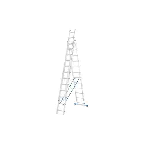 Лестница трехсекционная СибрТех 12 ступеней (97822)