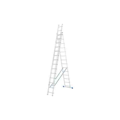 Лестница трехсекционная СибрТех 14 ступеней (97824)