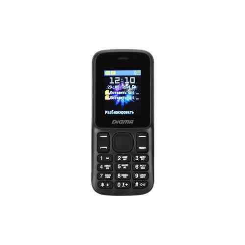 Мобильный телефон Digma A172 Linx 32Mb черный моноблок 2Sim 1.77'' 128x160 GSM900/1800 microSD max32Gb