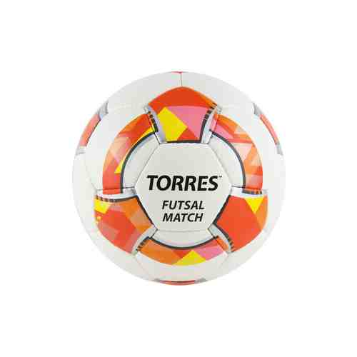 Мяч футзальный Torres Futsal Match арт. FS32064, р.4, 32 панели. PU, 4 подкл. слоя, бело-красный