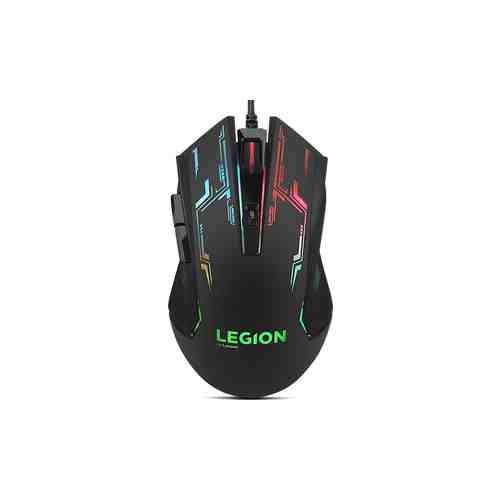 Мышь Lenovo Legion M200 RGB черный оптическая (2400dpi) USB для ноутбука (5but) (GX30P93886)