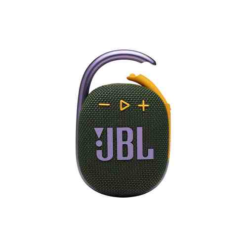 Портативная колонка JBL CLIP 4 (JBLCLIP4GRN) (моно, 5Вт, Bluetooth, 10 ч) зеленый