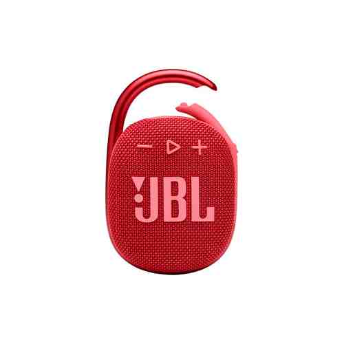 Портативная колонка JBL Clip 4 JBLCLIP4RED (моно, 5Вт, Bluetooth, 10 ч) красный