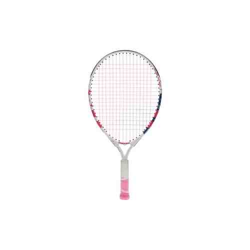 Ракетка для большого тенниса Babolat B'FLY Gr000, 140243, для детей 5-7 лет, бело-розово-синий