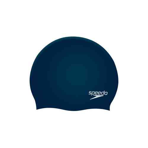 Шапочка для плавания Speedo Plain Flat Silicone Cap арт. 8-709910011, темно-синий, силикон