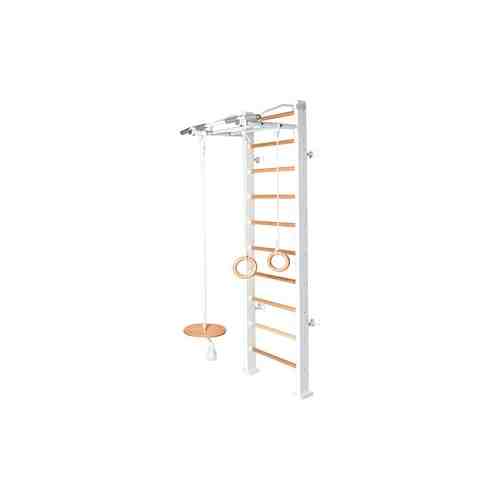 Шведская стенка PERFETTO SPORT Scala in legno bianco-naturale PS-112