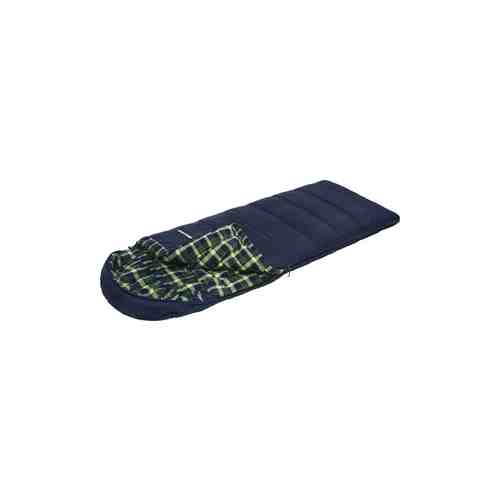 Спальный мешок TREK PLANET Chelsea XL Comfort, широкий с фланелью, левая молния, цвет- синий 70395-L