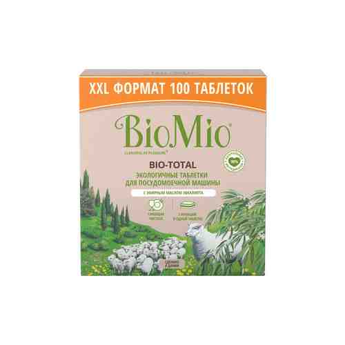 Таблетки для посудомоечной машины (ПММ) BioMio Bio-Total Эвкалипт 100шт