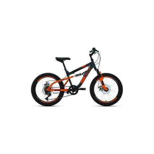 Велосипед Altair MTB FS 20 D (2022) 14 темно-серый/оранжевый
