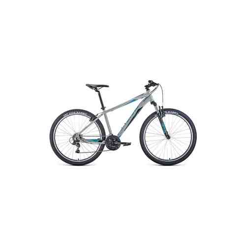 Велосипед Forward APACHE 27.5 1.0 (2021) 19 серый/бирюзовый