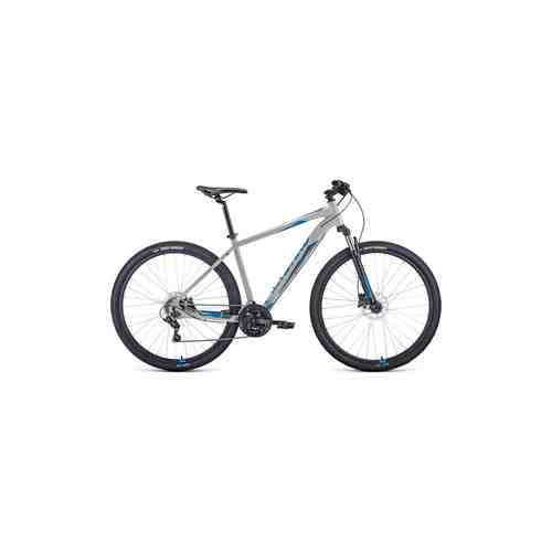 Велосипед Forward APACHE 29 3.0 disc (2021) 21 серый/синий