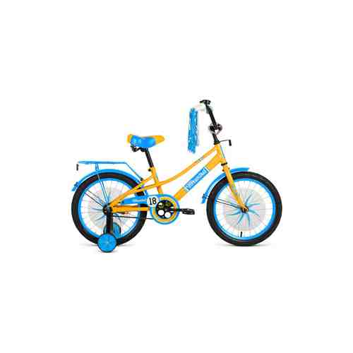 Велосипед Forward AZURE 18 (2021) желтый/голубой