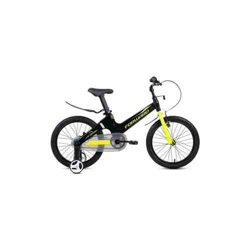 Велосипед Forward COSMO 18 (2022) черный/зеленый