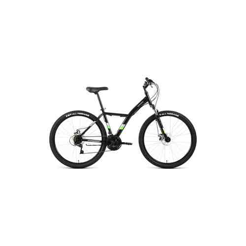 Велосипед Forward DAKOTA 27.5 2.0 D (2022) 16.5 черный/ярко-зеленый