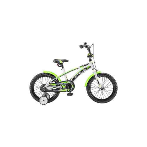 Велосипед Stels Arrow 16'' V020 9.5'' Белый/зелёный