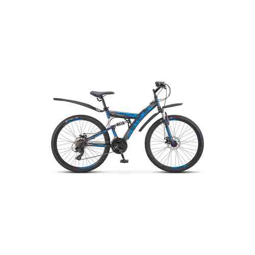 Велосипед Stels Focus MD 26'' 21-sp V010 18'' Чёрный/синий