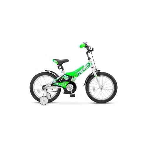 Велосипед Stels Jet 16'' Z010 9'' Чёрный/зелёный