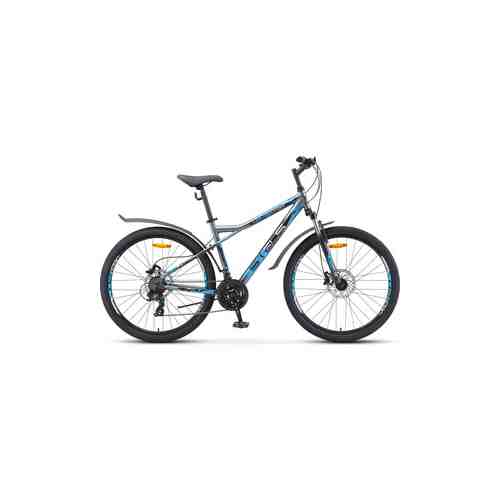 Велосипед Stels Navigator-710 D 27.5'' V010 18'' Серый/чёрный/серебристый