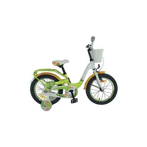 Велосипед Stels Pilot-190 16'' V030 9'' Зелёный/жёлтый/белый